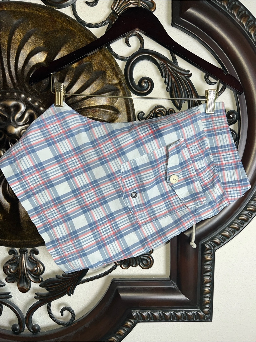J. Crew Men’s Board Shorts Swimming Trunks, Athletic Shorts Plaid Size 32